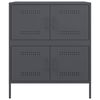 vidaXL Sideboard Anthracite Steel Medium Doors Sideboard Rectangular