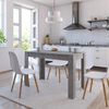 vidaXL Dining Table Concrete Grey Engineered Wood Standard Durable