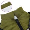 vidaXL Dog Coat Army green Polyester 2XL Adjustable Armrests