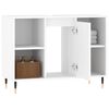 vidaXL Bathroom Cabinet White Engineered wood, iron Medium
