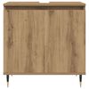 vidaXL Bathroom Cabinet Artisan oak Engineered wood, Iron Compact