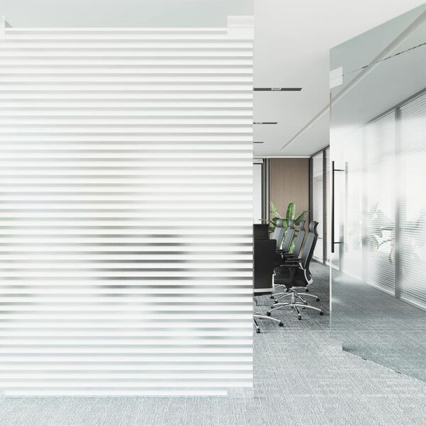 vidaXL Window Film Set of 4 Transparent PVC 17.7 x 196.9 in Pattern