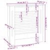 vidaXL MDF Radiator Cover Gray 30.7"