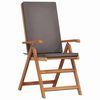 vidaXL Garden Chair 4 pcs Brown 57 x 71.5 x 104cm Solid Teak wood