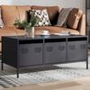 vidaXL Coffee Table Anthracite Cold-rolled steel 40.0 x 19.7 x 17.1 in
