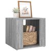 vidaXL Bedside Table Gray Sonoma Engineered Wood Medium Bedside Table
