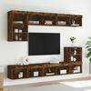 vidaXL TV Cabinet Smoked oak Engineered wood 31.5 in x 11.8 in x 11.8 in