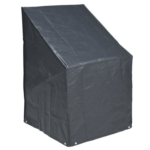 Nature Garden Furniture Cover Dark Grey Polyethylene 43.3 x 26.8 x 26.8 in