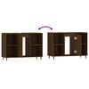 vidaXL Bathroom Cabinet Brown Oak Engineered Wood Medium