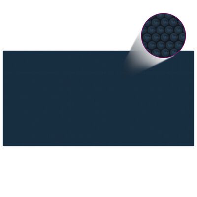 vidaXL Floating PE Solar Pool Film 157.5"x78.7" Black and Blue