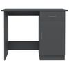 vidaXL Desk Gray 39.4"x19.7"x29.9" Engineered Wood