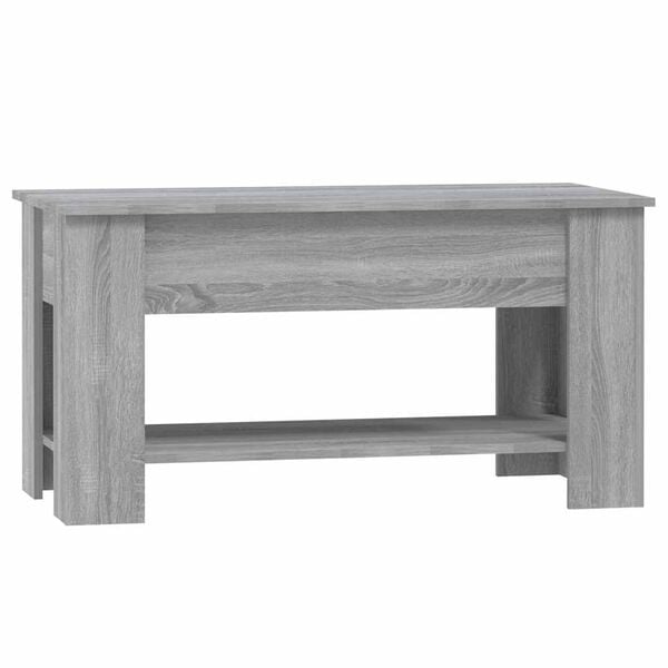 vidaXL Coffee Table Gray Sonoma Engineered wood Medium Convertible