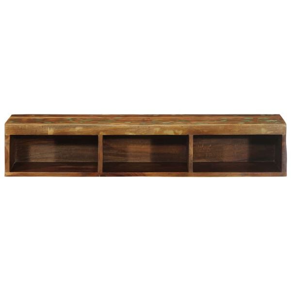 vidaXL Wall-Mounted TV Cabinet Multicolor Solid Reclaimed Wood Compact