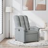 vidaXL Recliner Chair Light grey 100% polyester fabric, metal, plywood