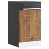 vidaXL Dishwasher Panel Old Wood Engineered Wood 17.7 x 0.6 x 26.4 in