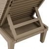 vidaXL Sun Lounger Light brown Polypropylene 61.0 x 22.8 x 32.7 in