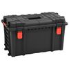vidaXL Portable Flight Case Black 22.4"x13.8"x12.8" PP