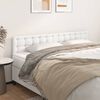 vidaXL Headboards 2 pcs White 31.5"x2"x30.7"/34.6" Faux Leather