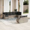 vidaXL Garden Sofa Set Light Grey, Dark Grey