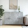 vidaXL Wall Mounted Cabinet Set of 2 Concrete grey Engineered wood, metal
