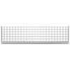 vidaXL Grate Step Silver Galvanized Steel Large Non-slip Grate Step
