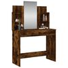 vidaXL Dressing Table Smoked Oak Engineered Wood Medium Rectangular