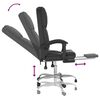 vidaXL Massage Office Chair Black Faux leather, metal, plywood