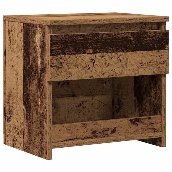 vidaXL Bedside Cabinet Old wood Engineered wood Medium Bedside Cabinet