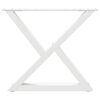 vidaXL Coffee Table Leg White Powder-coated steel Adjustable height