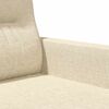 vidaXL 2-seater Sofa Cream 100% Polyester, Metal, Textilene