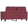 vidaXL 2-seater Sofa Wine Red Fabric (100% polyester), metal, textilene