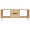 vidaXL Coffee Table Sonoma oak Engineered wood, Iron 40.2 x 19.7 x 15.7 in