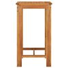 vidaXL Garden Bar Set Grey Solid Acacia Wood Small Footrest