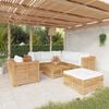 vidaXL Garden Lounge Set Cream white