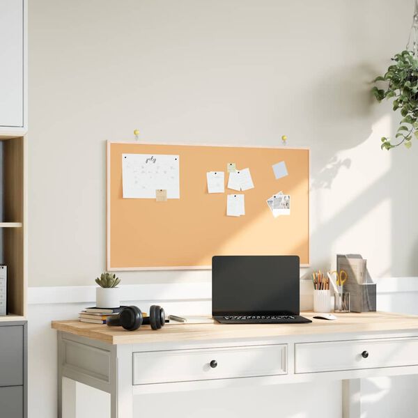 vidaXL Cork Board with Solid Pine Wood Frame 39.4x21.7"