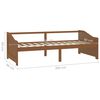 vidaXL Day Bed Honey brown Solid pine wood 3-Seater