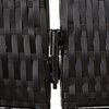 vidaXL Room Divider 4 Panels Black Poly Rattan