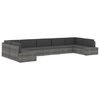 vidaXL Garden Sofa Gray and anthracite