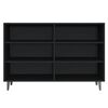 vidaXL Sideboard Black 40.7"x13.8"x27.6" Engineered Wood