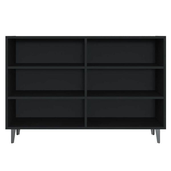 vidaXL Sideboard Black 40.7"x13.8"x27.6" Engineered Wood