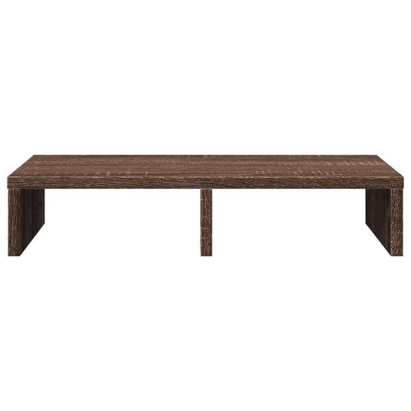 vidaXL Monitor Stand Brown Oak 19.7x10.6x3.9" Engineered Wood