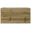vidaXL Garden Planter Natural wood Impregnated pine wood Large