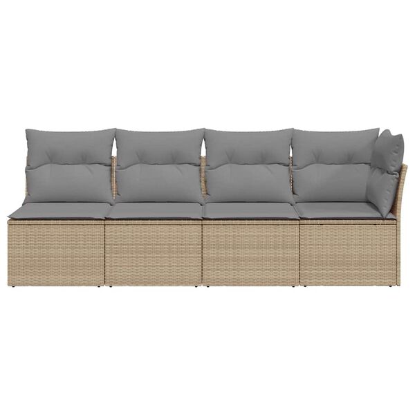 vidaXL Garden Sofa Beige