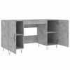 vidaXL Desk Concrete grey Engineered wood 55.1x19.7x29.5 in Desk