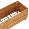 vidaXL Raised Bed Natural wood Recycled teak wood and steel Large