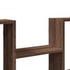 vidaXL Wall Shelf Brown Oak 39.0x5.9x23.6" Engineered Wood