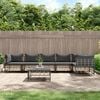 vidaXL Garden Lounge Set Anthracite Poly Rattan Large Modular