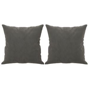 vidaXL Throw Pillow Dark Grey Velvet (100% polyester) 15.7 x 15.7 in