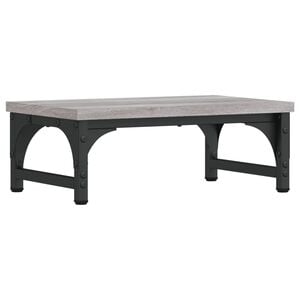 vidaXL Monitor Stand Grey Sonoma 14.6x9.1x5.5" Engineered Wood