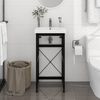vidaXL Bathroom Washbasin Frame Black Powder-coated iron 32.7 in high